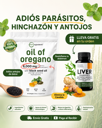 Aceite de Orégano con Aceite de Semilla Negra ™