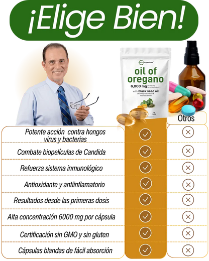 Aceite de Orégano con Aceite de Semilla Negra ™